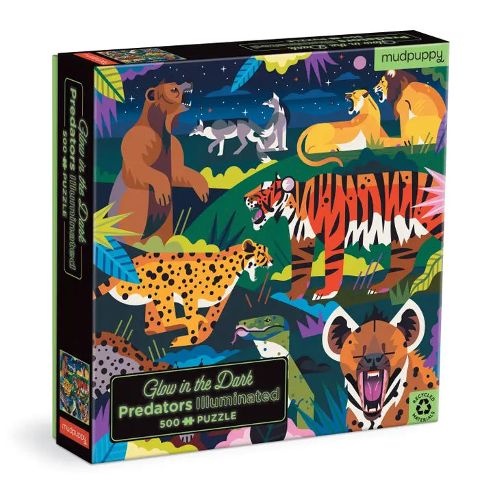 Chronicle Books Illuminated 500 Piece Glow in the Dark Puzzle