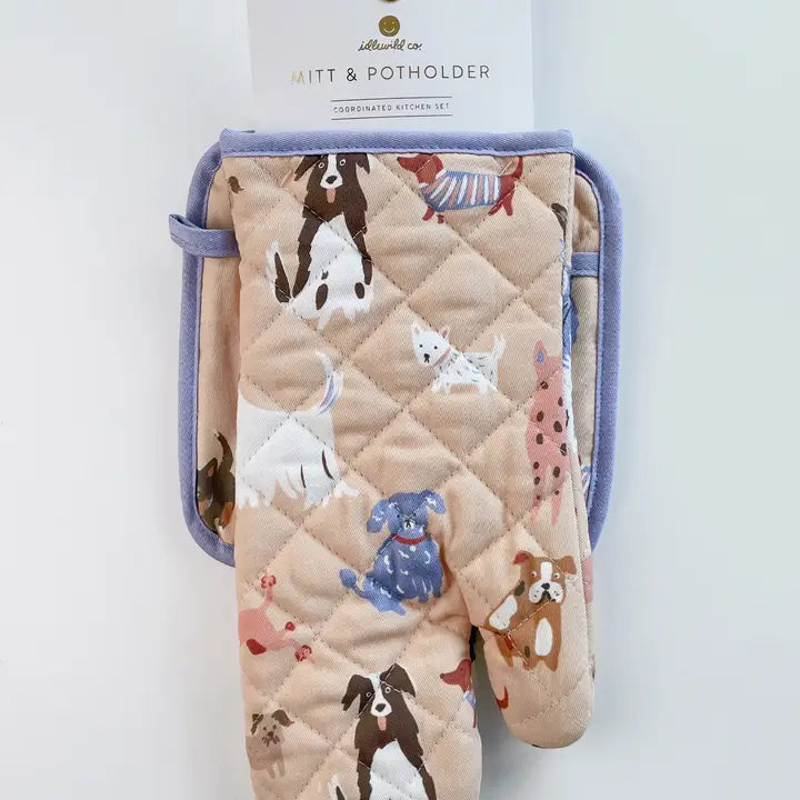 Idlewild Co. Oven Mitt + Pot Holder Set