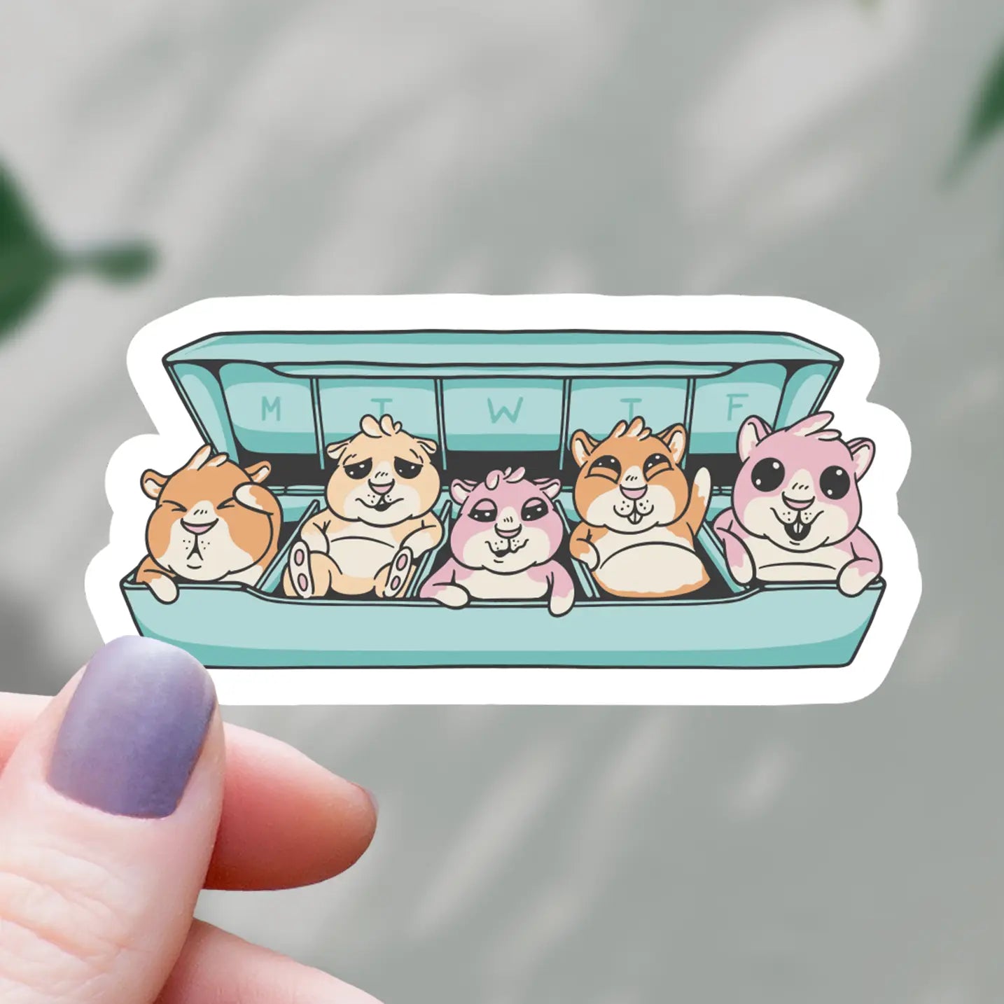Guinea Pig Happy Pills Sticker - 3"