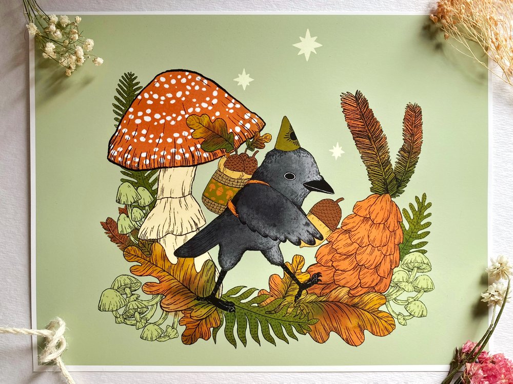 Marika Paz Illustration 8.5" x 11" Print