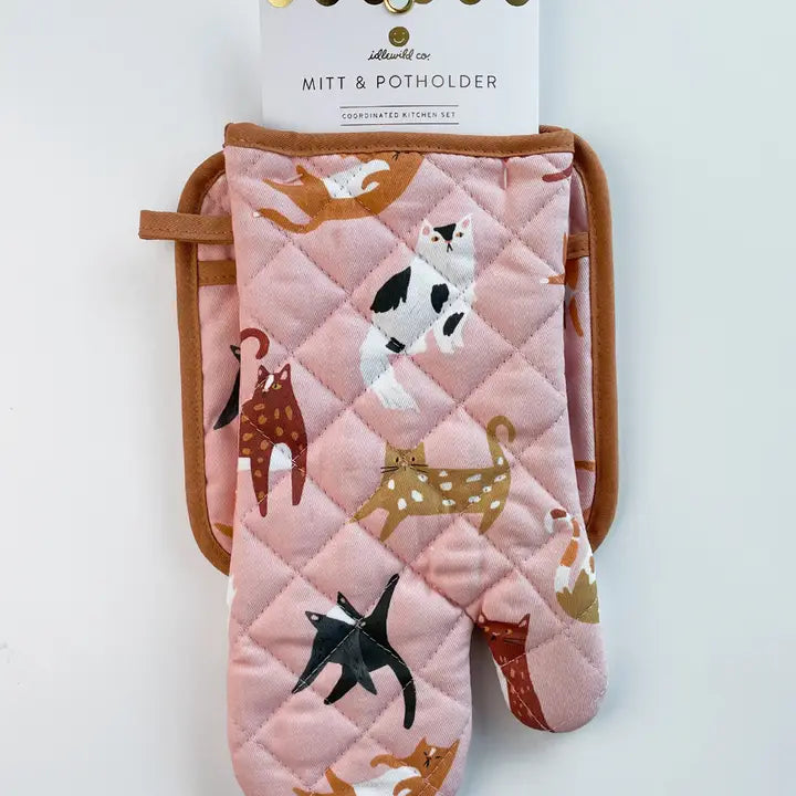 Idlewild Co. Oven Mitt + Pot Holder Set
